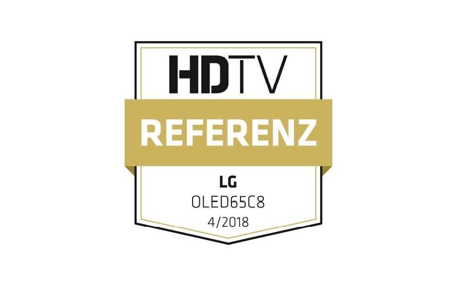 HDTV Auszeichnung des LG 65 C8 OLED TVs als Referenz