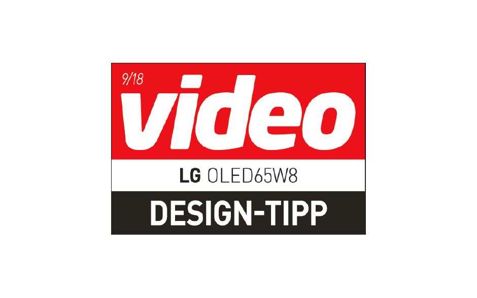 Video Auszeichnung des LG OLED 65 W8 TVs als Design-Tipp
