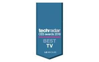 TechRadar Bewertung des LG SIGNATURE OLED TV W8 mit CES Awards 2018 Best TV 