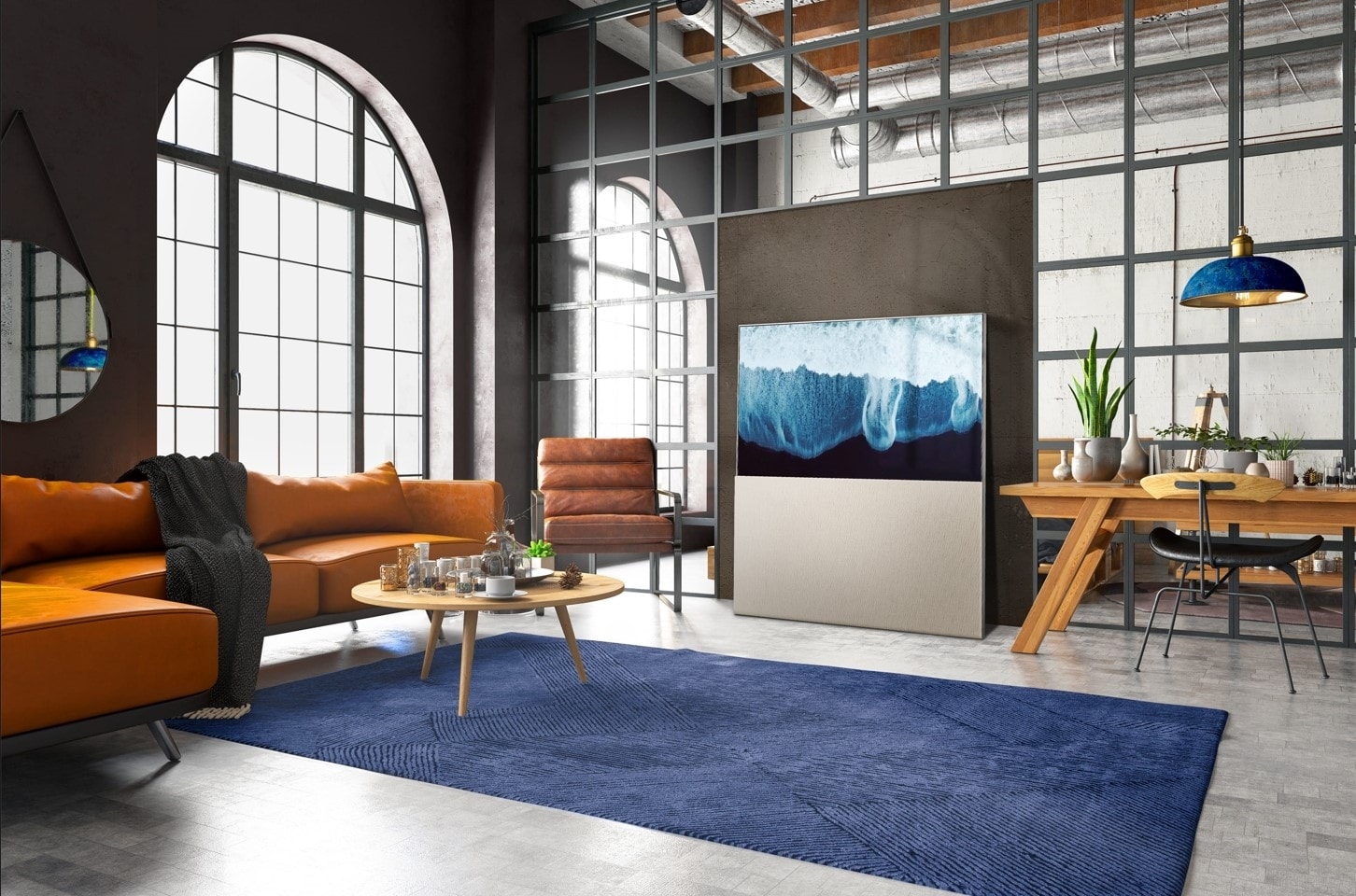 LG OLED Easel ist ein Fernseher, der aussieht wie Kunst in einer Galerie
