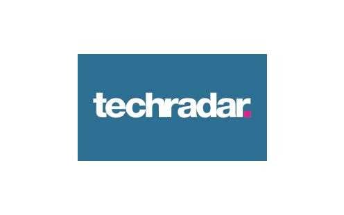 TechRadar logo, introducing positive review of LG products