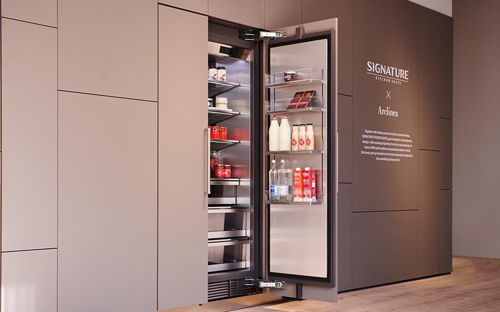 IFA 2018: One of the refrigerators at the SIGNATURE KITCHEN SUITE exhibition for LG