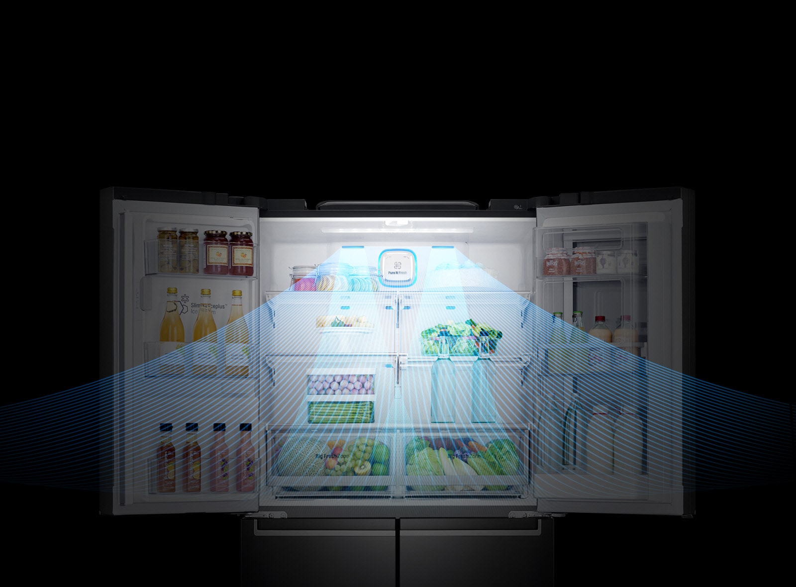 LG French Door Fridge GFV910MBSL 910L InstaView DoorinDoor LG Australia