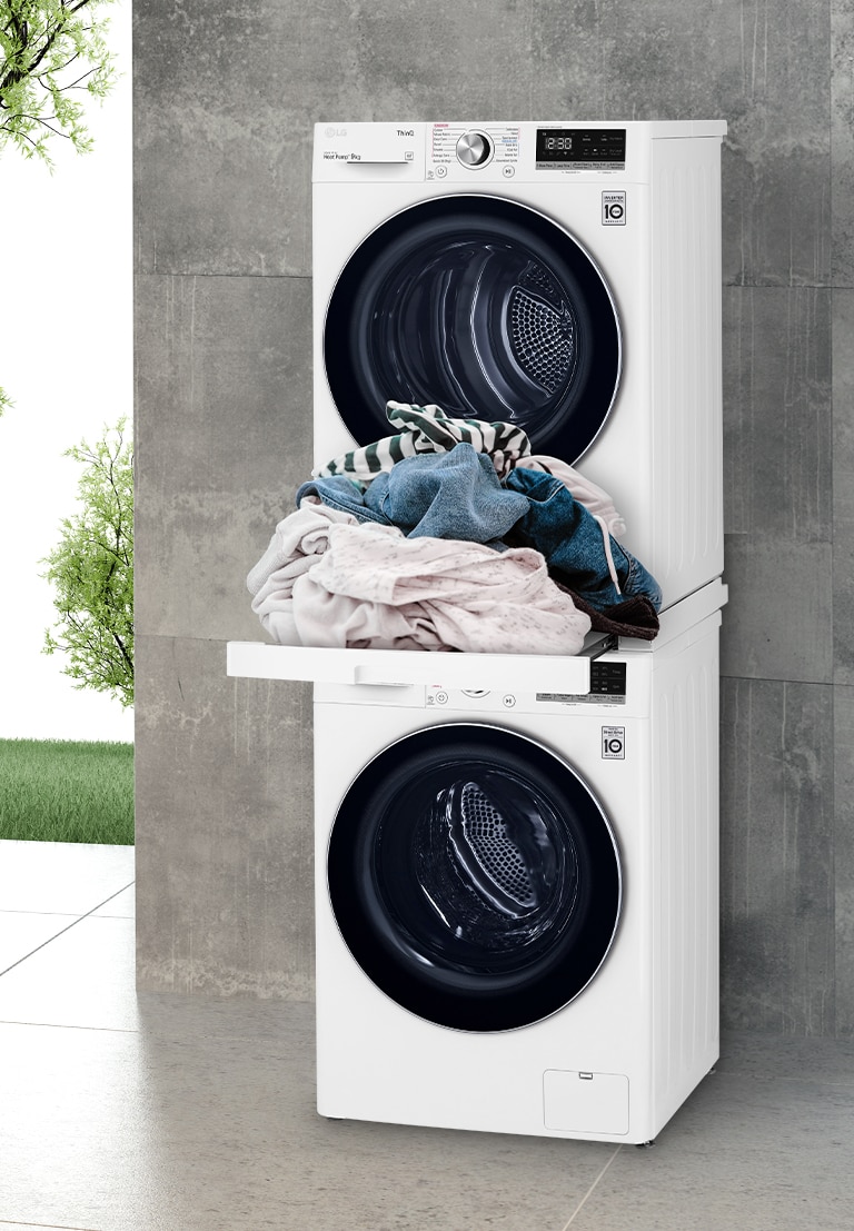 Lg front loader stacking kit deals