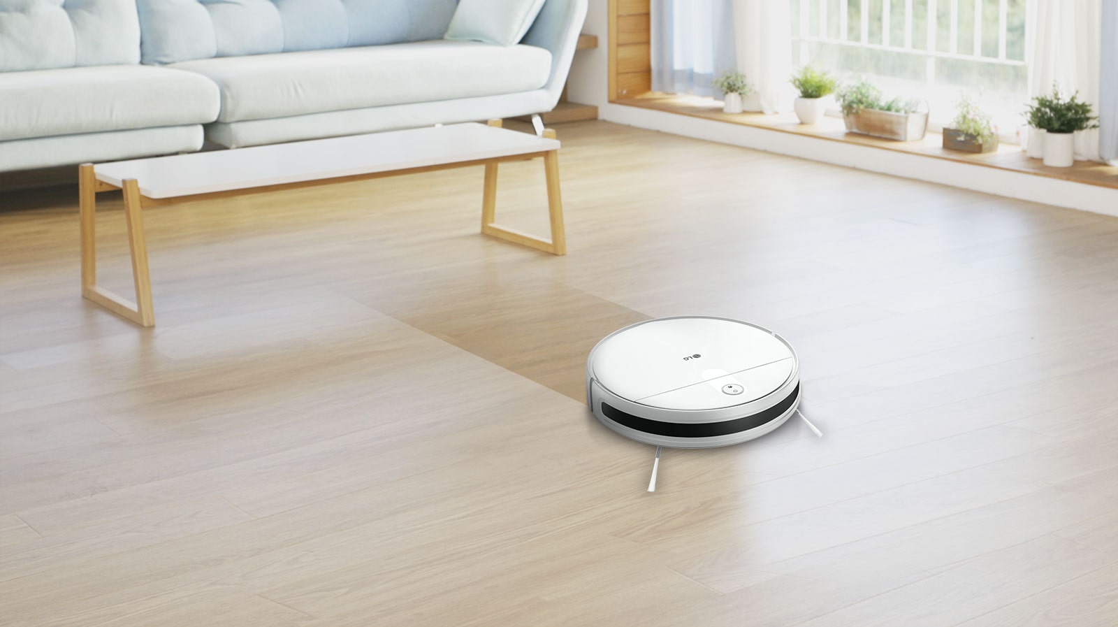 Vacuum and mop functions operate simultaneously, helping you save time. 1
