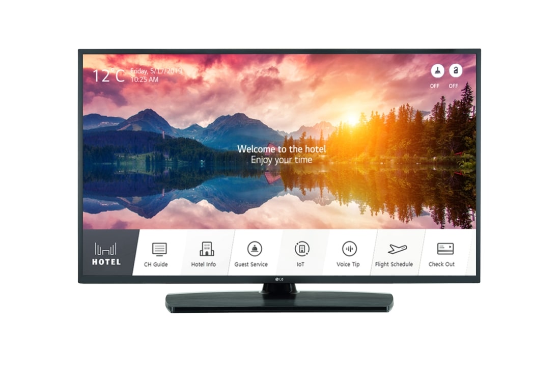 LG US665H Series - 43” Hotel TV, Front view with infill image, 43US665H, thumbnail 0