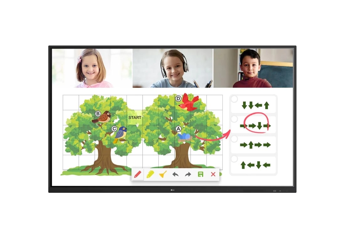 LG 86'' CreateBoard™ - Interactive Whiteboard with Writing Software and Built-in Front Speakers, Front view with infill image, 86TR3PJ-B, thumbnail 0