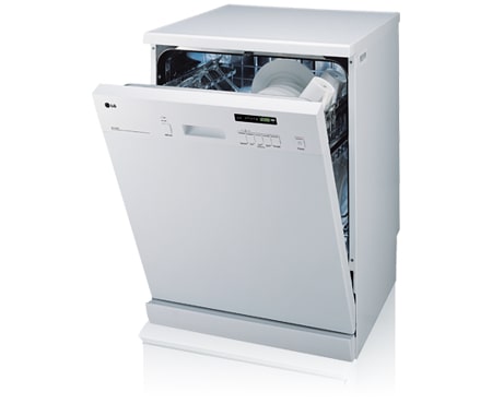 LG 14 Place Setting White Dishwasher (WELS 3 Star, 14.8 Litres per wash), LD-1415W1