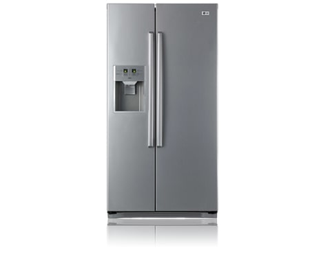 LG 567L Titanium Finish Side by Side Fridge with Ice & Water Dispenser, GC-L197HFS