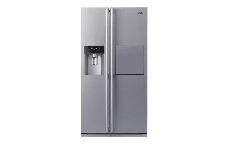 LG 567L Side by Side Refrigerator with One Touch Home Bar, GC-P197DPSL, thumbnail 1