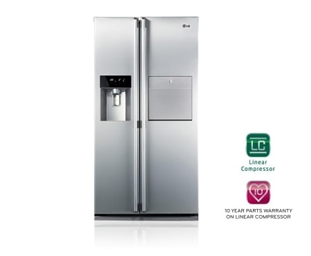 LG 567L Side by Side Refrigerator with One Touch Home Bar, GC-P197STL