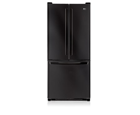 LG 591 litre Black Slim Line 3-Door French Door Fridge, GM-B208BVS