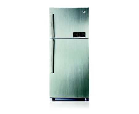 LG 466 Litre Iluminar Finish Top Mount Refrigerator with IceBeam Door Cooling, GN-R466FS