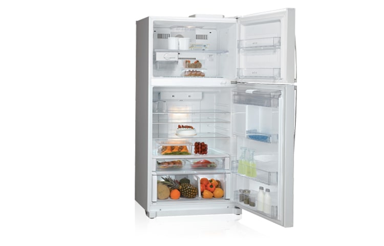 LG 564L White Top Mount Refrigerator with Water Dispenser, GR-559FWDR, thumbnail 2
