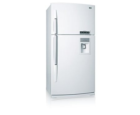 LG 559L White Top Mount Fridge with Water Dispenser, GR-559JPA