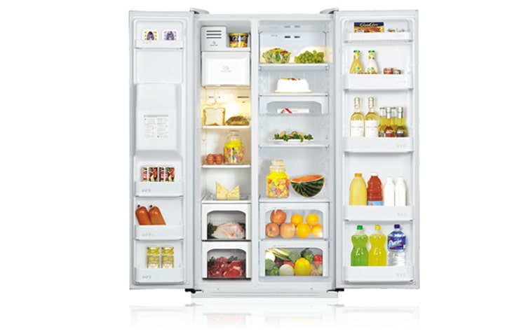 LG 567L Titanium Side by Side with Automatic Ice Maker, GR-L197NIS, thumbnail 2