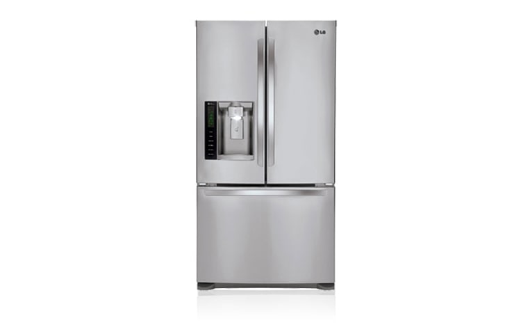 LG 615L 3 Door French Fridge with Slim Indoor Ice and Water, GR-L218CSL, thumbnail 1