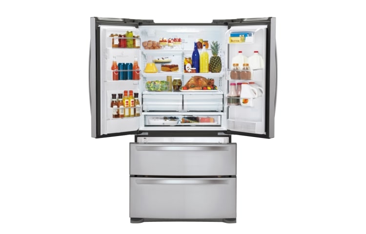 LG 610L 4 Door French Fridge with Slim Indoor Ice & Water, GR-L219CSL, thumbnail 2