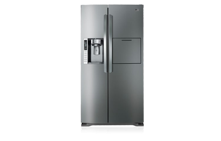 LG 693L Stainless Steel Side by Side with In-door Ice Maker One Touch Homebar and Tall Ice and Water Dispenser, GR-P247STSL, thumbnail 1