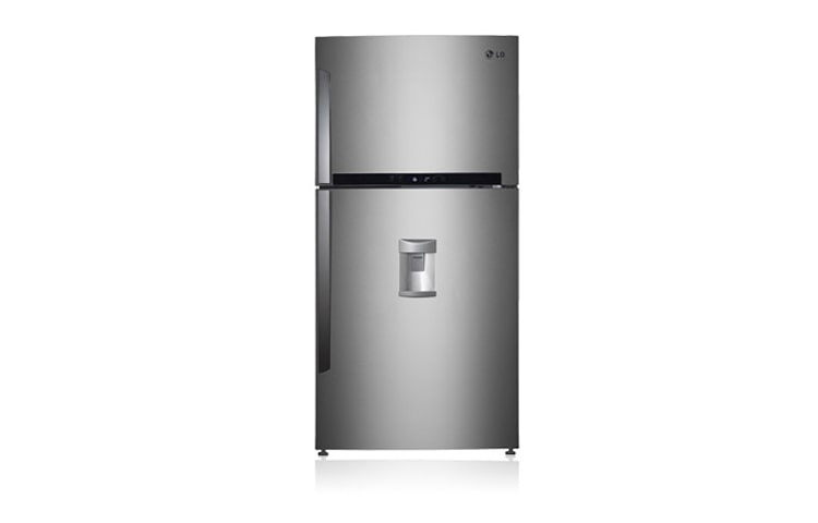 LG 601L Top Mount Refrigerator with Water Dispenser and Inverter Compressor, GR-W600GSL, thumbnail 1
