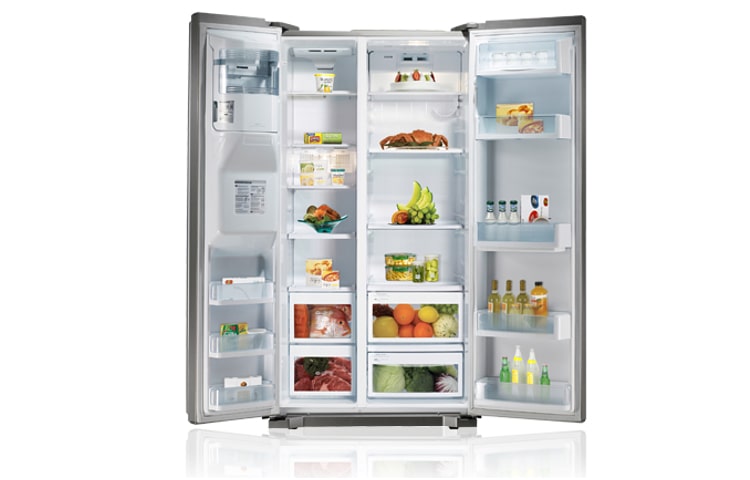 LG 606L Stainless Steel Side by Side with Indoor Ice Maker, GW-L227STS, thumbnail 2