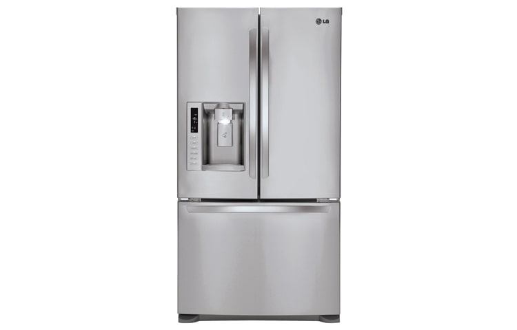 LG 615L 3 Door French Refrigerator with Slim Indoor Ice & Water, GR-L218ASL