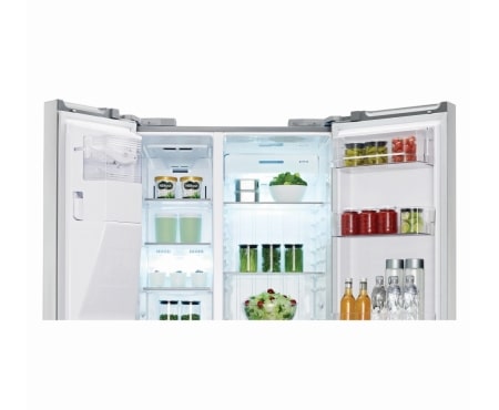 LG 590L Side by Side Refrigerator with Non Plumbed Ice & Water, GC-L227FNSL, thumbnail 4