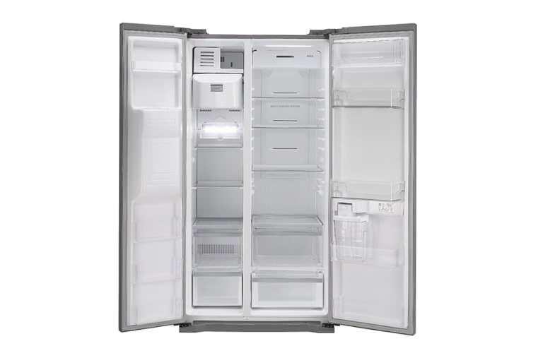 LG 563L Side by Side Refrigerator with Non Plumbed Ice & Water, GC-L197HPNL, thumbnail 2