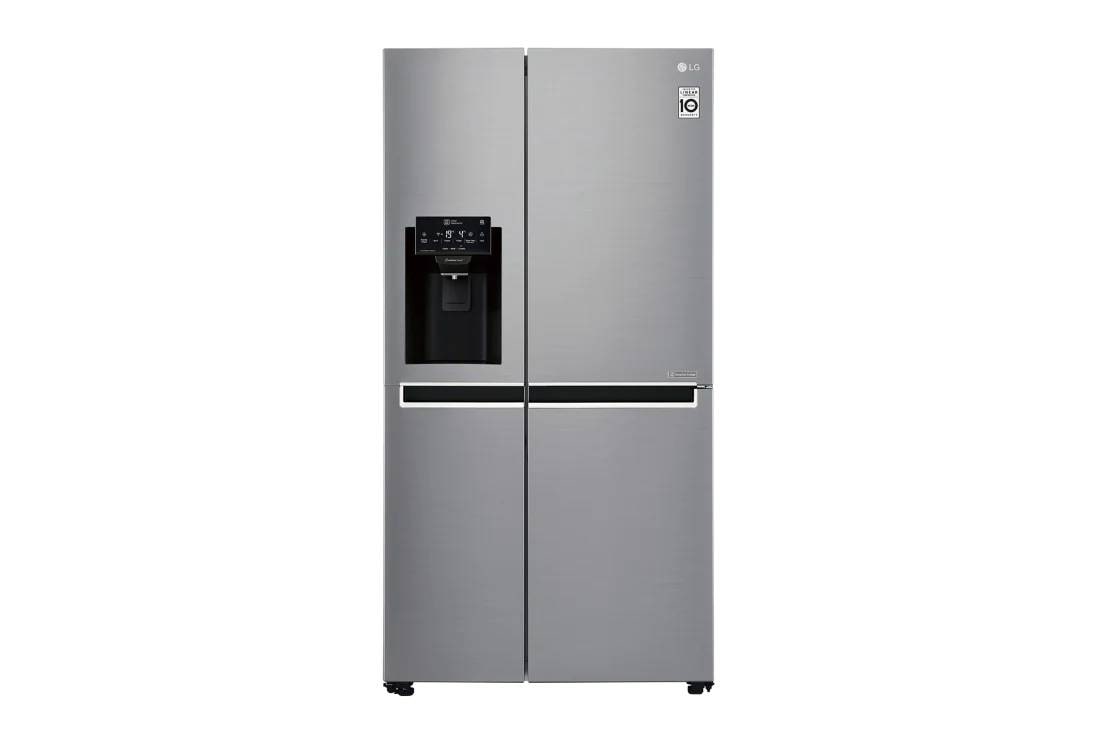 LG 625L Side by Side Fridge with Plumbed Ice & Water Dispenser, GS-L668PL