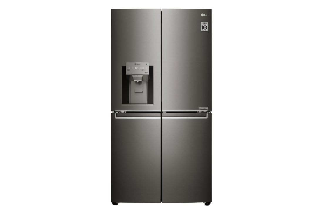 LG 708L French Door Fridge, with Door-in-Door®, in Black Stainless Steel, GF-D708BSL