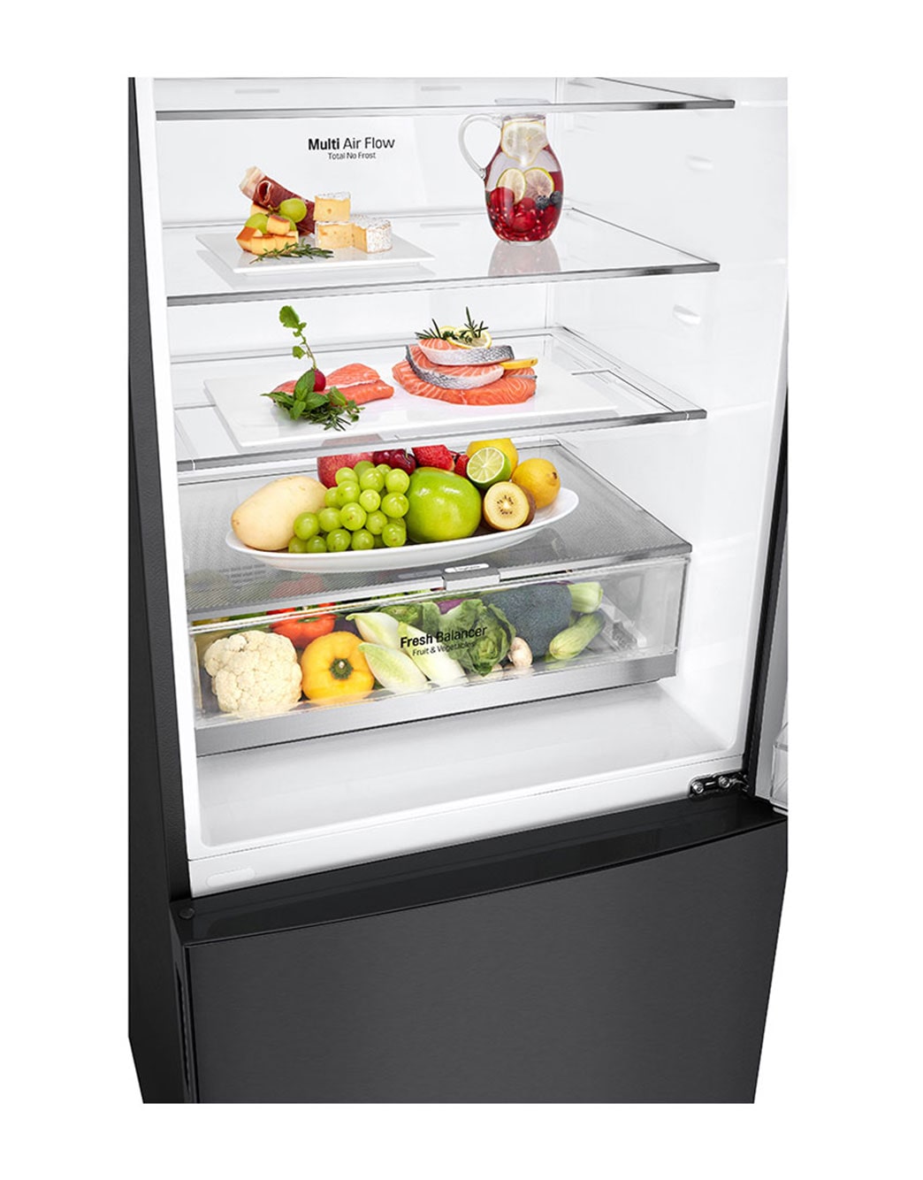 LG Fridges GBW455MBL Bottom Mount Fridge LG Australia