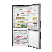 LG 420L Bottom Mount Fridge with Door Cooling in Stainless Finish, GB-455PL, thumbnail 3