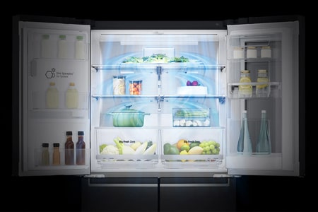 Lg Gf V706mbl 706l Lg Instaview French Door Fridge Lg Australia