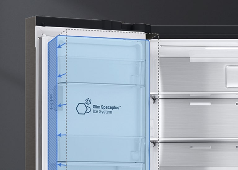 The Slim Indoor Icemaker creates space