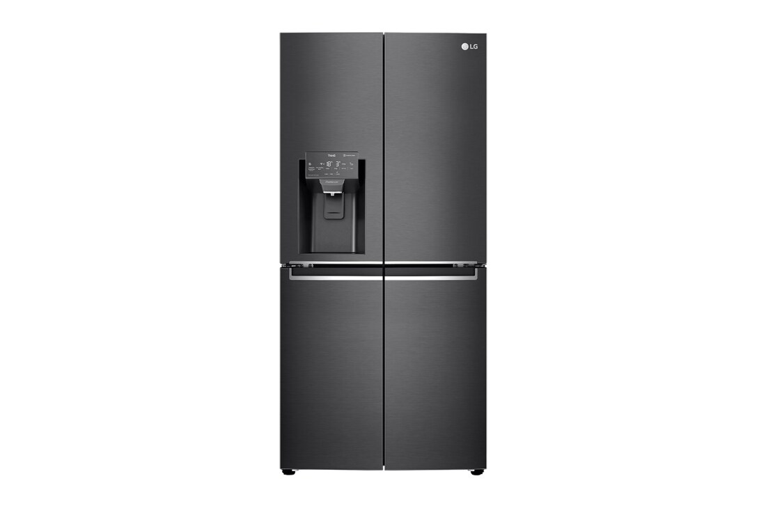 LG 506L Black French Door Fridge with Water & Ice Dispenser, GF-L570MBNL, GF-L570MBNL