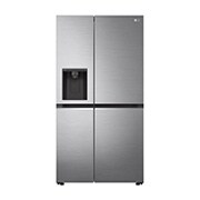 LG 635L Side by Side Fridge in Stainless Finish, front view, GS-N635PL, thumbnail 1