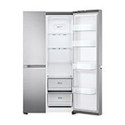 LG 655L Side by Side Fridge in Stainless Finish, i-micom view, GS-B655PL, thumbnail 3