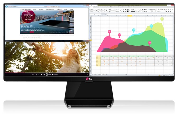 LG 29” LG IPS UltraWide Full HD Monitor, 29UM65, thumbnail 1