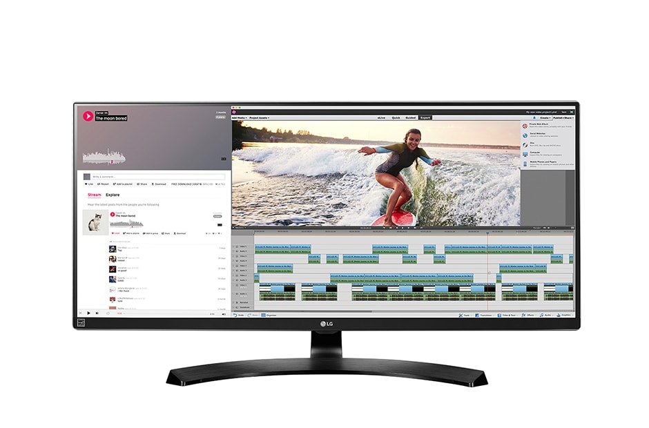 LG 34'' UltraWide QHD IPS Monitor, 34UM88C-P