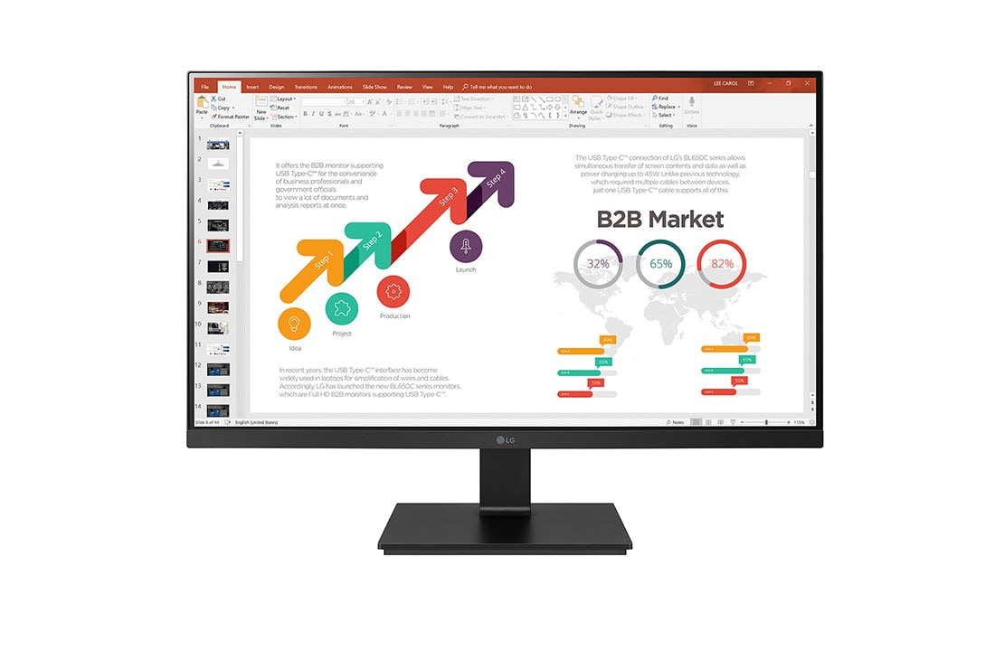 LG 27” Full HD IPS Monitor, 27BL650C-B
