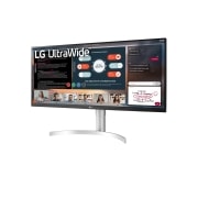 LG 34” UltraWide® Full HD IPS Monitor with HDR, -15 degree side view, 34WN650-W, thumbnail 2