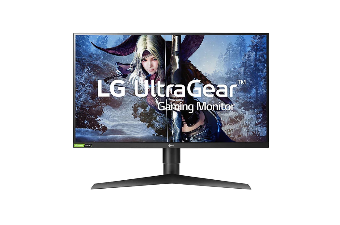 LG 27” QHD IPS UltraGear® Monitor with 1ms Response Time, 27GL83A-B, 27GL83A-B