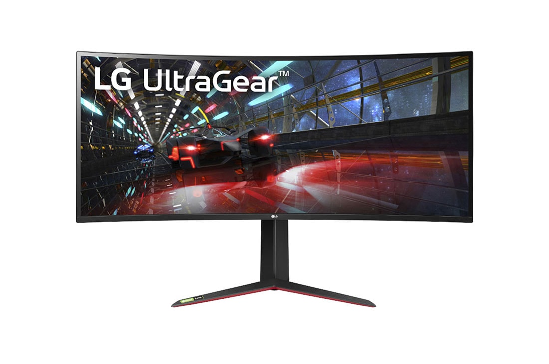 LG 38” UltraGear Curved WQHD+ Nano IPS 1ms 144Hz HDR 600 Monitor with G-SYNC® Compatibility, 38GN950-B, 38GN950-B
