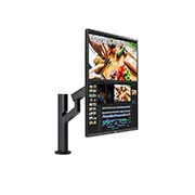 LG 27.6-inch 16:18 DualUp Monitor with Ergo Stand and USB Type-C™, perspective view, 28MQ780-B, thumbnail 4
