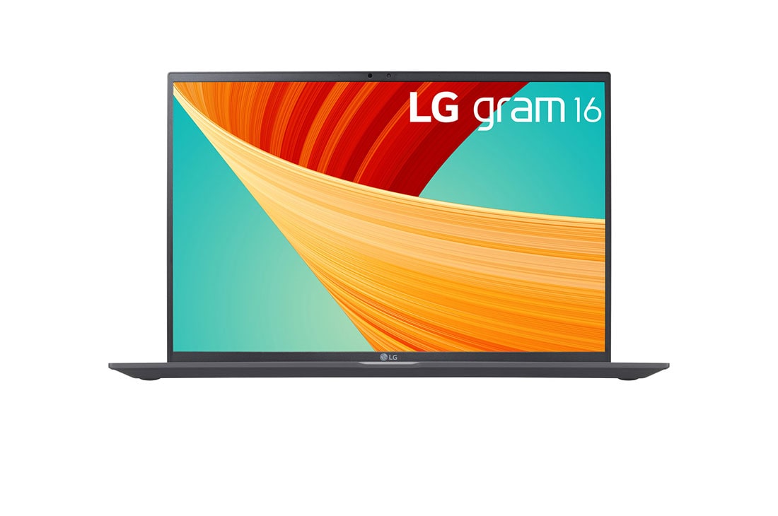 LG gram 16'' Ultra-lightweight with 16:10 IPS Anti glare Display and Intel® Evo 13th Gen. processor Windows 11 Home, Front view, 16Z90R-G.AA75A