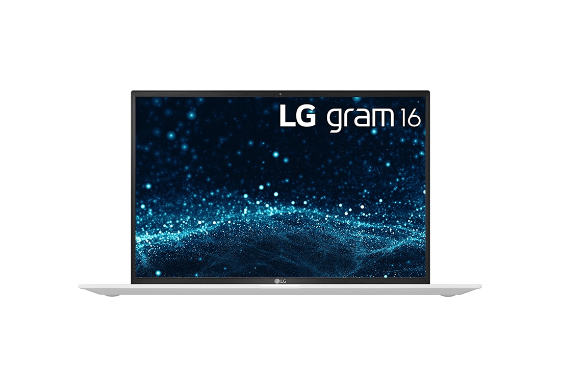 LG gram Ultra-Lightweight Laptop with 16” 16:10 IPS Display and Intel® Evo™ platform, Front view, 16Z90P-G.AA64A