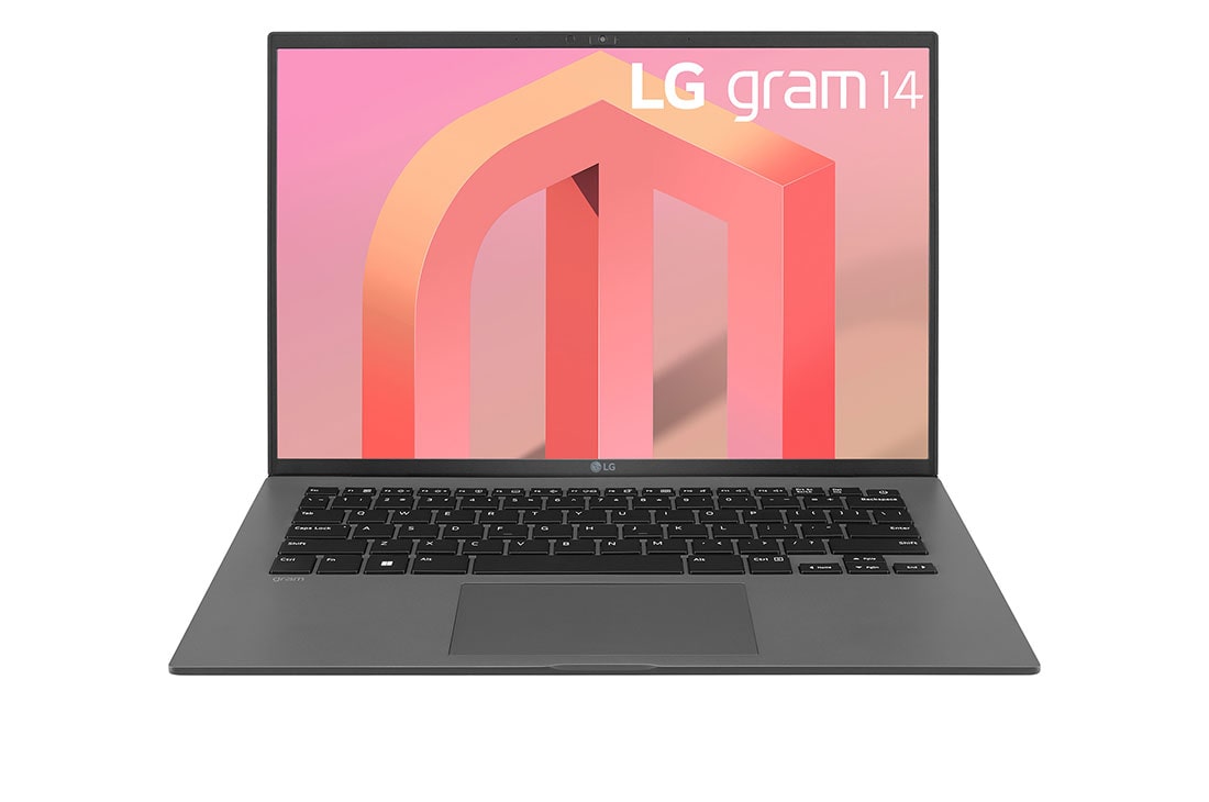 LG gram 14'' Ultra-lightweight Laptop with 16:10 IPS Anti glare Display and Intel® Evo 12th Gen. Processor, Front view with keyboard, 14Z90Q-G.AA52A, thumbnail 16