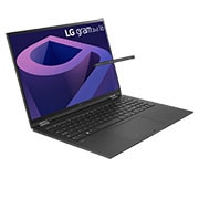 LG gram 2-in-1 Ultra-Lightweight Laptop with 16” 16:10 IPS Display, Front view with keyboard, 16T90Q-G.AA78A, thumbnail 2