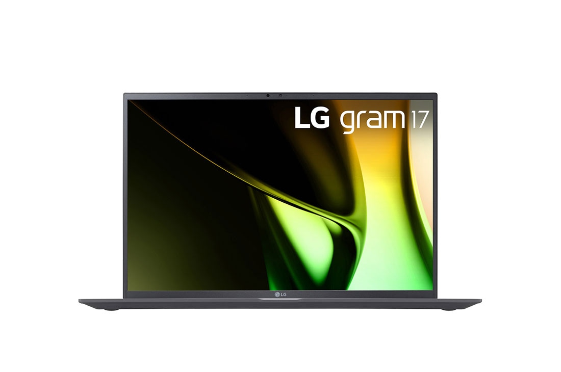 LG gram 17” | Ultra-lightweight | 16:10 Anti-glare IPS | Intel® Core™ Ultra 7 Processor, Front view, 17Z90S-G.AA78A