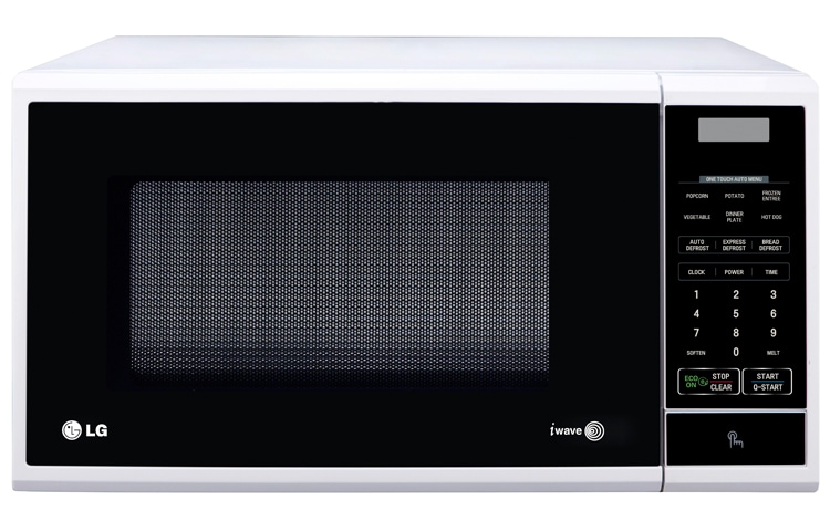 LG 25L White Round Cavity Microwave Oven, MS2540SR, thumbnail 1